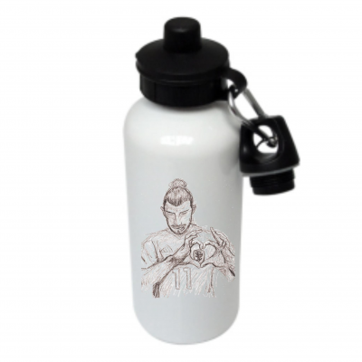 Football Icons Skribble Metal Water Bottle - Gareth Bale
